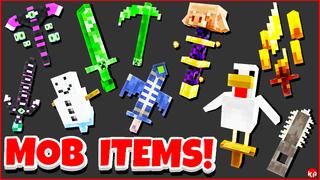 Thumbnail of the Minecraft Bedrock Marketplace product MOB ITEMS! created by KA Studios.