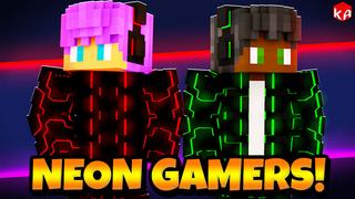 Thumbnail of the Minecraft Bedrock Marketplace product Neon RGB Gamers created by KA Studios.