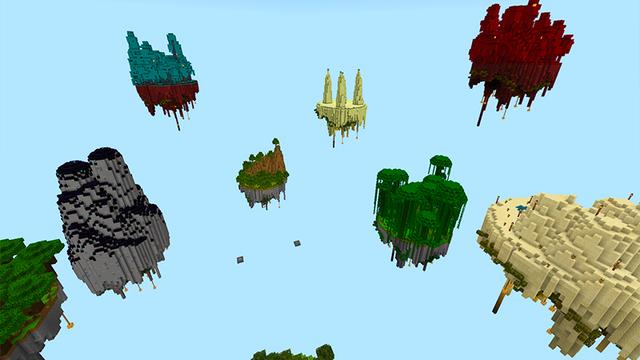 Screenshot of the Minecraft Bedrock Marketplace product ONE BLOCK ISLANDS! created by KA Studios.