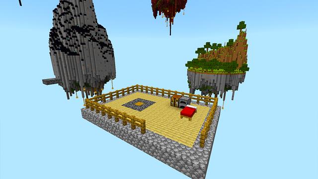 Screenshot of the Minecraft Bedrock Marketplace product ONE BLOCK ISLANDS! created by KA Studios.