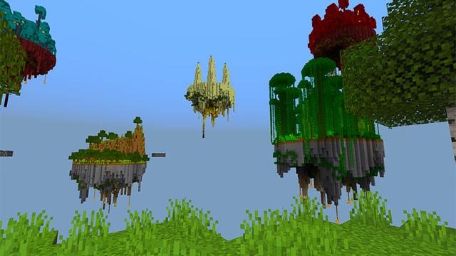 Screenshot of the Minecraft Bedrock Marketplace product ONE BLOCK ISLANDS! created by KA Studios.