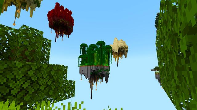 Screenshot of the Minecraft Bedrock Marketplace product ONE BLOCK ISLANDS! created by KA Studios.