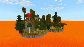 Screenshot of the Minecraft Bedrock Marketplace product One Block Lava created by KA Studios.