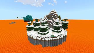 Screenshot of the Minecraft Bedrock Marketplace product One Block Lava created by KA Studios.