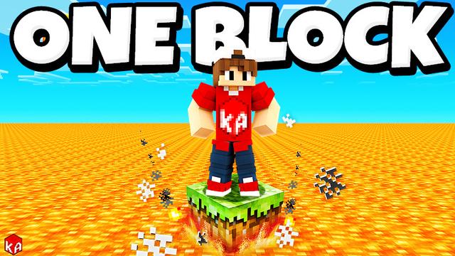Thumbnail of the Minecraft Bedrock Marketplace product One Block Lava created by KA Studios.