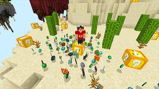 Screenshot of the Minecraft Bedrock Marketplace product ONE BLOCK Lucky Blocks! created by KA Studios.