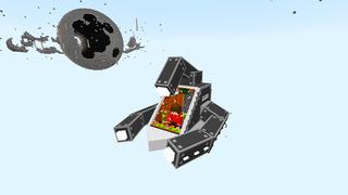 Screenshot of the Minecraft Bedrock Marketplace product One Block Moon Bunker created by KA Studios.