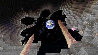 Screenshot of the Minecraft Bedrock Marketplace product One Block Moon Bunker created by KA Studios.