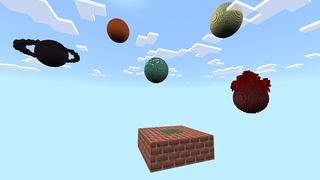 Screenshot of the Minecraft Bedrock Marketplace product ONE BLOCK PLANETS created by KA Studios.