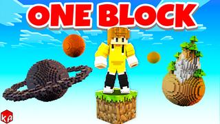Thumbnail of the Minecraft Bedrock Marketplace product ONE BLOCK PLANETS created by KA Studios.