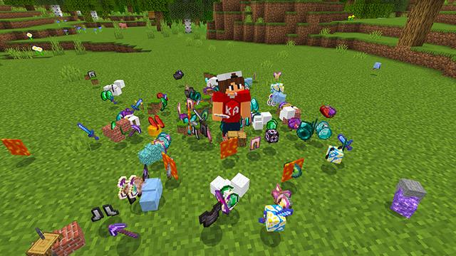 Screenshot of the Minecraft Bedrock Marketplace product OP MOBS! created by KA Studios.