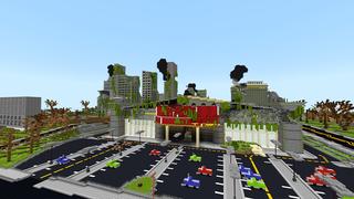 Screenshot of the Minecraft Bedrock Marketplace product Post Apocalypse City Bunker created by KA Studios.