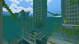 Screenshot of the Minecraft Bedrock Marketplace product Post Apocalypse City Bunker created by KA Studios.