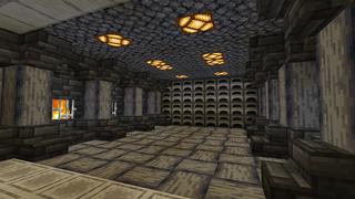 Screenshot of the Minecraft Bedrock Marketplace product Post Apocalypse City Bunker created by KA Studios.