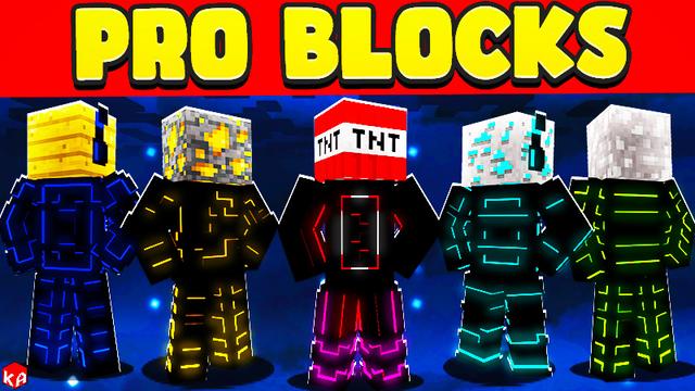Thumbnail of the Minecraft Bedrock Marketplace product Pro Blocks! created by KA Studios.