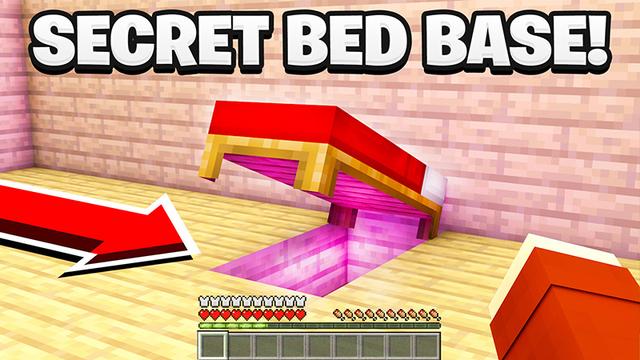 Thumbnail of the Minecraft Bedrock Marketplace product Secret Bed Base created by KA Studios.