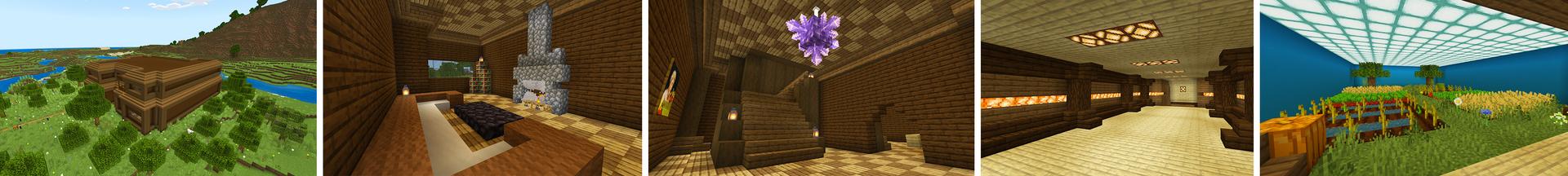Panorama of the Minecraft Bedrock Marketplace product Secret Bunker! created by KA Studios.