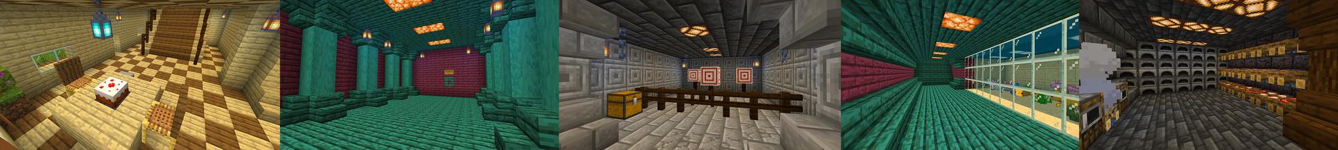 Panorama of the Minecraft Bedrock Marketplace product Secret Cake Base created by KA Studios.