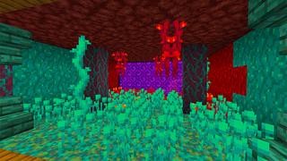 Screenshot of the Minecraft Bedrock Marketplace product Secret Sinkhole Base created by KA Studios.