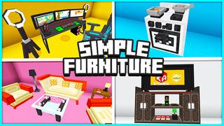 Thumbnail of the Minecraft Bedrock Marketplace product Simple Furniture created by KA Studios.