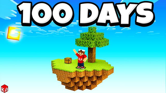 Thumbnail of the Minecraft Bedrock Marketplace product SkyBlock 100 Days created by KA Studios.
