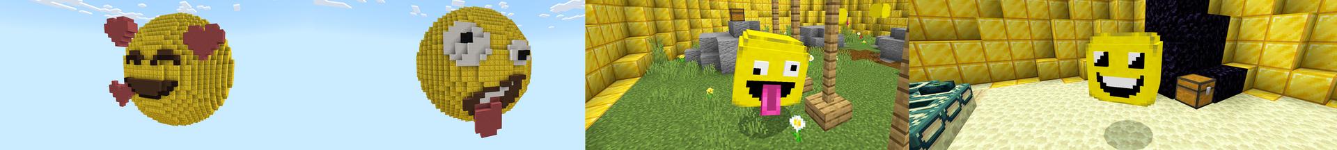 Panorama of the Minecraft Bedrock Marketplace product Skyblock Emoji! created by KA Studios.