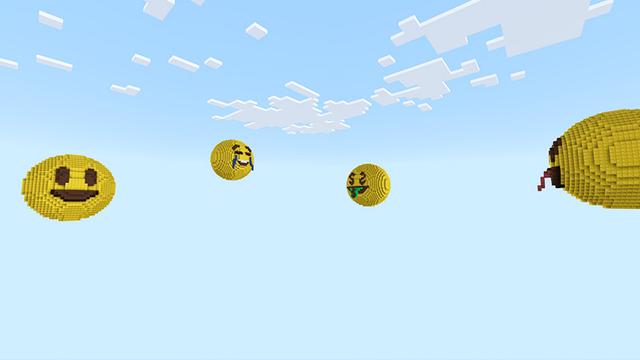 Screenshot of the Minecraft Bedrock Marketplace product Skyblock Emoji! created by KA Studios.