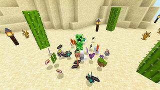 Screenshot of the Minecraft Bedrock Marketplace product Skyblock OP MOBS! created by KA Studios.