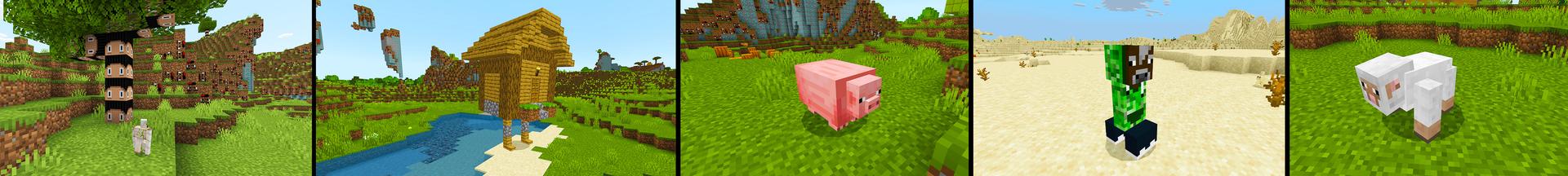 Panorama of the Minecraft Bedrock Marketplace product Weird created by KA Studios.