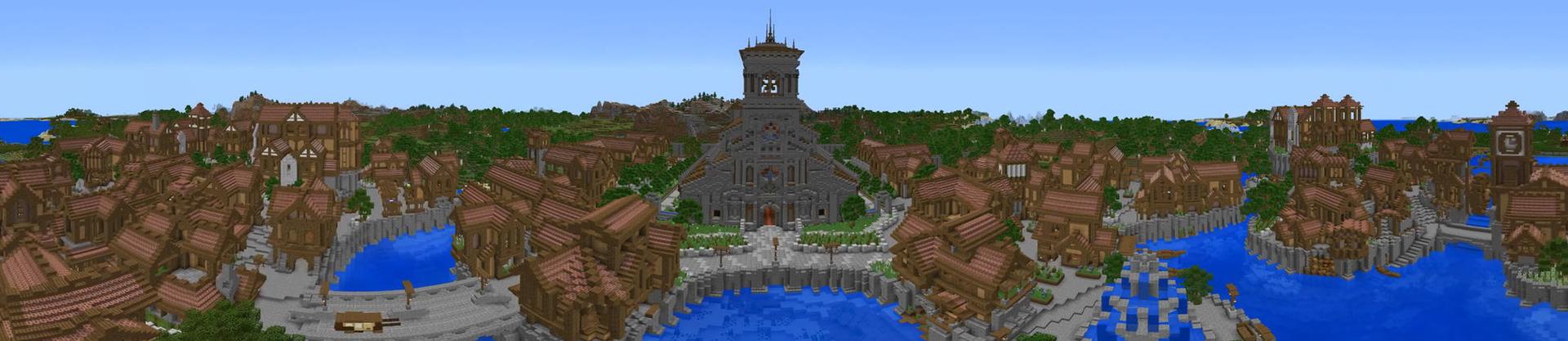 Panorama of the Minecraft Bedrock Marketplace product Avon created by King Cube.