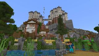 Screenshot of the Minecraft Bedrock Marketplace product Castle in the Sky created by King Cube.