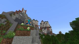 Screenshot of the Minecraft Bedrock Marketplace product Castle in the Sky created by King Cube.