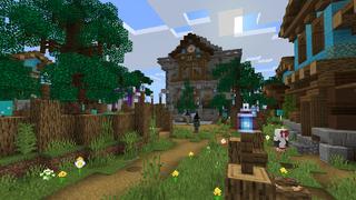 Screenshot of the Minecraft Bedrock Marketplace product Enchanted Village created by King Cube.