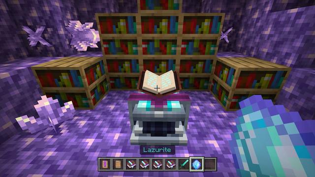 Screenshot of the Minecraft Bedrock Marketplace product Enchantment Expansion Add-On created by King Cube.