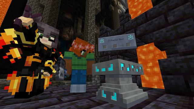 Screenshot of the Minecraft Bedrock Marketplace product Enchantment Expansion Add-On created by King Cube.