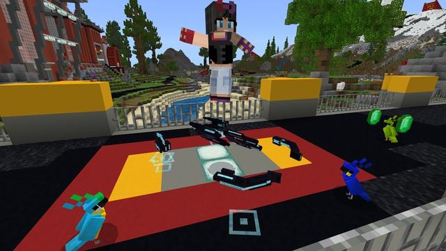 Screenshot of the Minecraft Bedrock Marketplace product Hoverboards created by King Cube.