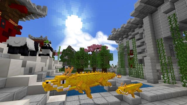 Screenshot of the Minecraft Bedrock Marketplace product Land of the Dragon created by King Cube.