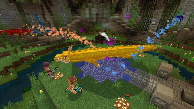 Screenshot of the Minecraft Bedrock Marketplace product Land of the Dragon created by King Cube.