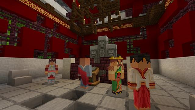 Screenshot of the Minecraft Bedrock Marketplace product Land of the Dragon created by King Cube.