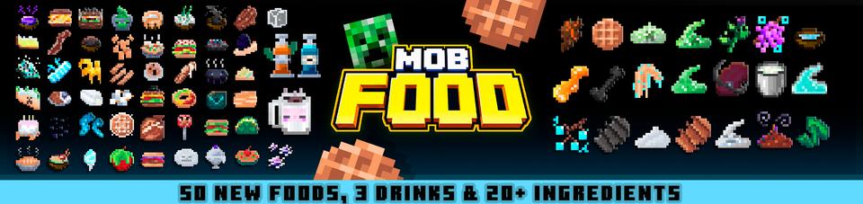 Panorama of the Minecraft Bedrock Marketplace product Mob Food created by King Cube.