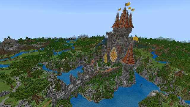 Screenshot of the Minecraft Bedrock Marketplace product Phoenix Castle created by King Cube.