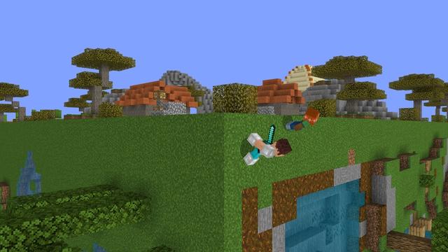 Screenshot of the Minecraft Bedrock Marketplace product Skyblock Earth created by King Cube.