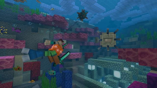 Screenshot of the Minecraft Bedrock Marketplace product Skyblock Earth created by King Cube.