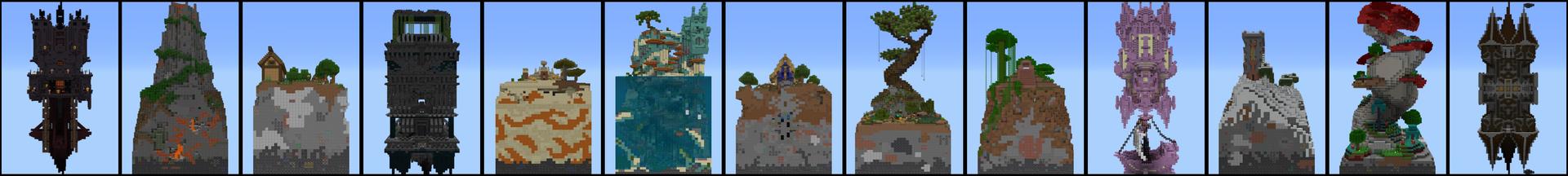 Panorama of the Minecraft Bedrock Marketplace product Skycube 2 created by King Cube.