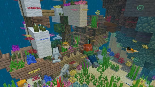 Screenshot of the Minecraft Bedrock Marketplace product Skycube 2 created by King Cube.