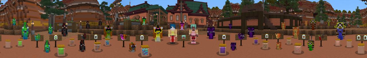 Panorama of the Minecraft Bedrock Marketplace product Snail Rancher created by King Cube.