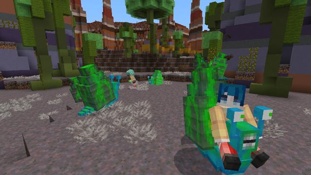 Screenshot of the Minecraft Bedrock Marketplace product Snail Rancher created by King Cube.