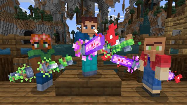 Screenshot of the Minecraft Bedrock Marketplace product Spellswords Add-On created by King Cube.