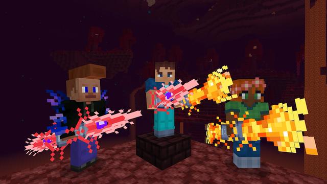 Screenshot of the Minecraft Bedrock Marketplace product Spellswords Add-On created by King Cube.