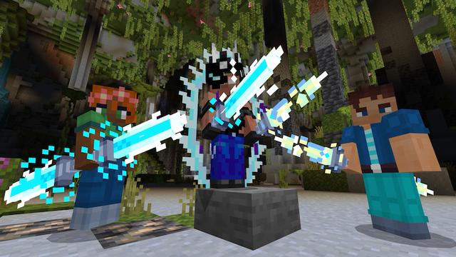 Screenshot of the Minecraft Bedrock Marketplace product Spellswords Add-On created by King Cube.